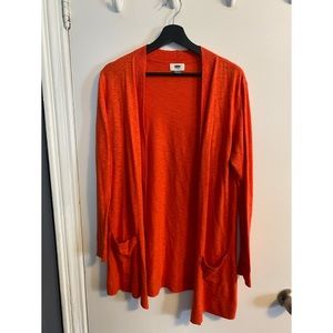 Orange light sweater